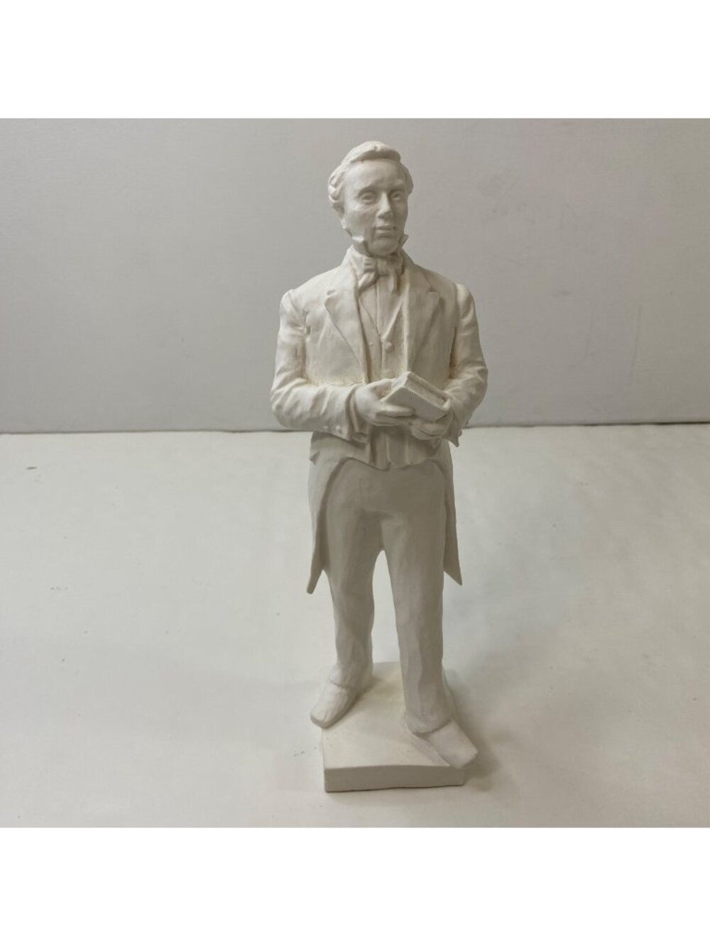 Vintage Joseph Smith Figurine Holding Book White Latter-day Saint Mormon Gift